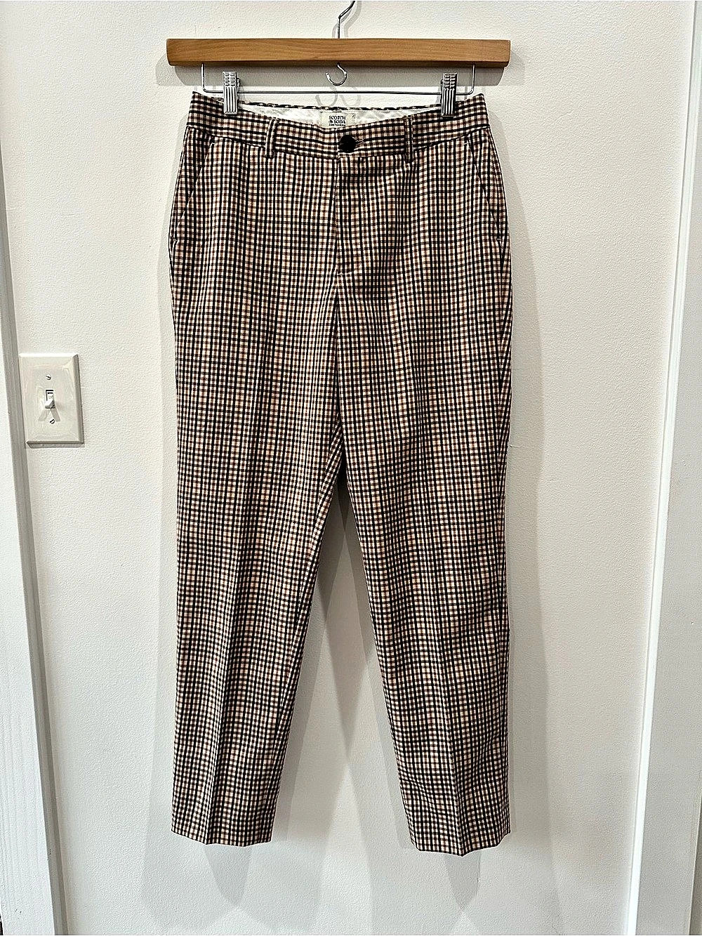 NWT Scotch & Soda Lowry Winter Edition Checkered Pants